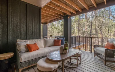 Midtown Ruidoso Cabin | Riverfront • Hot Tub • Walkable