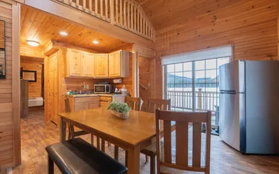 Photo 2 - Two-Bedroom Log Cabin with Private Fire Pit