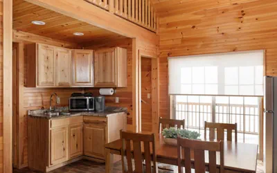 Two Bedroom Log Cabin Lake View White Mountains