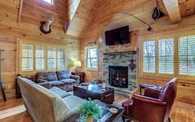Photo 4 - Blowing Rock Cabin | Hot Tub, Fire Pit, Fall Views
