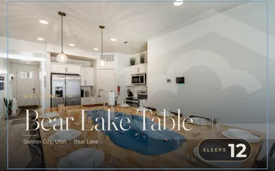 Bear Lake Table | Downtown Garden City Townhome