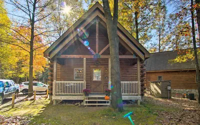 Photo 3 - Rustic Rothbury Cabin w/ Resort Amenity Access!