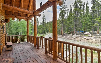 Photo 2 - Fairplay Log Cabin W/deck & Incredible Mtn Views!