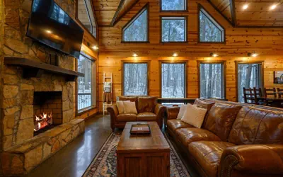 Photo 2 - Cabin Vibe - Bunkroom - 3 King - Firepit - Shuffleboard