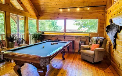 Photo 3 - Cozy Cabin w Game Room hot tub Creek