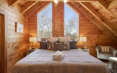 Photo 4 - Spacious Luxury Lake Blue Ridge Forest Cabin an spa