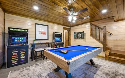 Photo 2 - Family-friendly Broken Bow Cabin w spa Game Room
