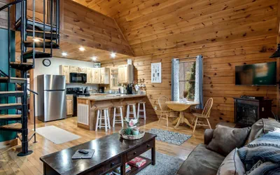 Photo 3 - Cozy Hot Tub Cabin!
