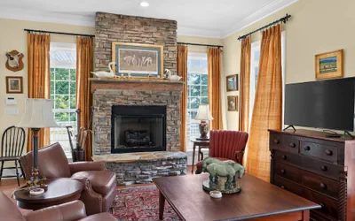 Photo 5 - Cozy Hunter s Retreat Wraparound Porch Fireplace