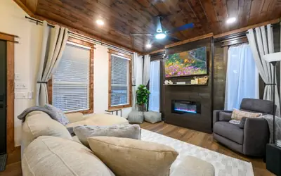 Intentional comfort meets laid-back cabin fun