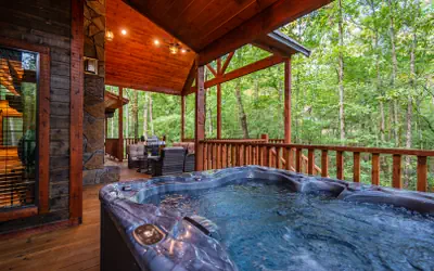 Rated Top 10 One Bedroom + Oversized Deck + Game Room + Prime Location + Hot Tub