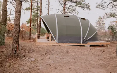 Winter Glamping Under the Manzano Stars