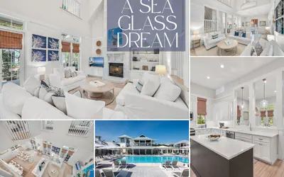 Sea Glass*Golfcart*Watercolor*Pools