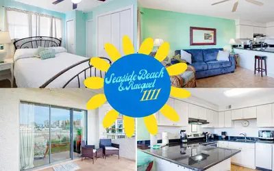 Seaside Beach & Racquet 1111 | Steps to Gulf