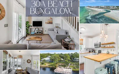 30A Beach Bungalow/Hot Tub/Bikes/Dogs OK