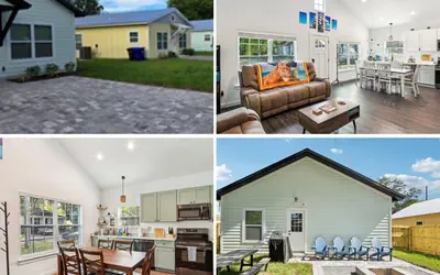 3 Homes IN A ROW! | 30 People | Firepits & Yards