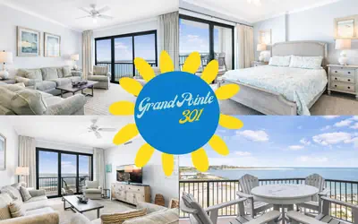 Grand Pointe Unit 301 3 bed 3 Bath Gulf Front