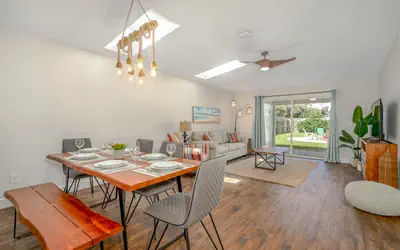 Dog Friendly Home w/Private Fenced Yard, Garage & Fire Pit. STEPS to the Beach!