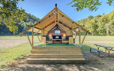 Luxury Glamping Near Gatlinburg and Asheville