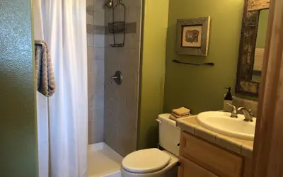 Wanderlust Elegant Townhome includes Rustic Stone Fireplace