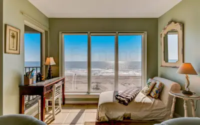 End Unit Oceanside Condo with Spectacular Ocean View from Living Area