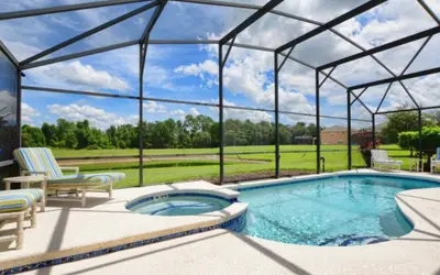 Serenity! No rear neighbors, Pool & Spa, Game Room, Gated Resort!-2201EM