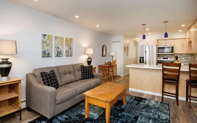 Modern Aspen Condo Private Deck w/ Koch Park Views - 2E