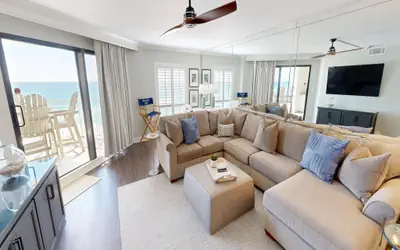 IR 406 is a 2 BR Gulf front with washer/dryer and amazing views