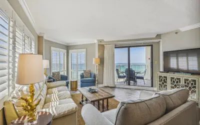 IR 408 is a 3 BR with an extra bunk room and is not only gulf front