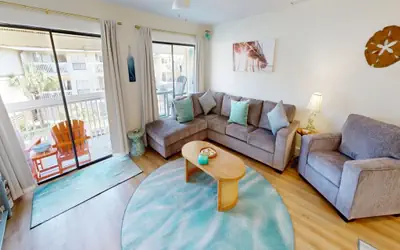 SPC3209 is an upstairs 2 BR with Canal Views