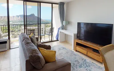 Sleek & Modern 32nd Floor Condo at the Waikiki Banyan - Free parking!