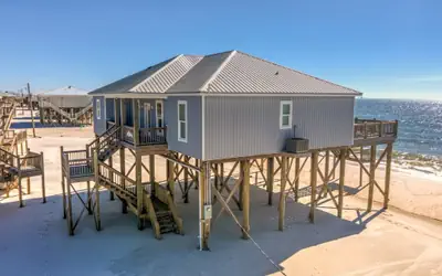 Awake on the Gulf - GULF FRONT!  Gaze up at the stars from your large deck while listening to the waves crash.