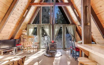 Popular A-Frame Cabin with Deck & Views - VH 216