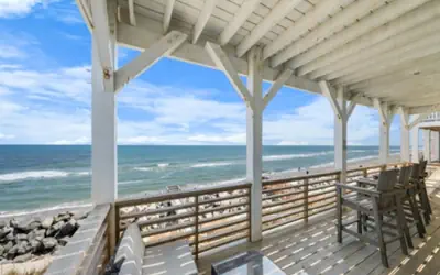 A Shore Thing 2 - OCEANFRONT and PET FRIENDLY home - see the sunrise, hear the waves, feel the breeze - large oceanfront balcony