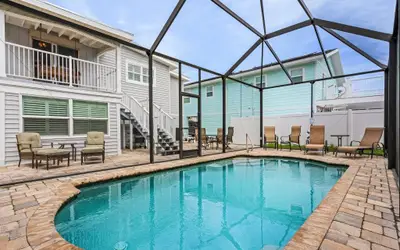 230 Palermo - Private 2-Level Home, Heated Screened Pool, Beach!