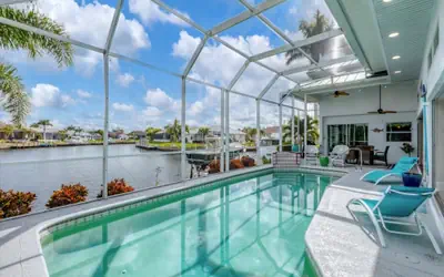 Punta Gorda Isles Private Pool Vacation Home - Waterfront Canal Views
