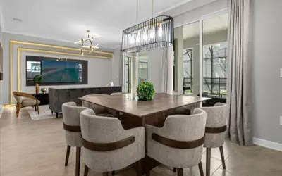 Upscale 6-bed Storey Lake home with themed rooms