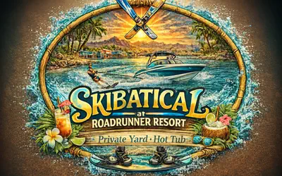 Skibatical,  Private Hot Tub & Fenced Yard at Roadrunner Resort