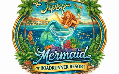 Tipsy Mermaid, River Views at Roadrunner Resort!