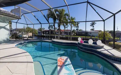 Punta Gorda Isles Private Pool/Spa Home on Canal/ bikes