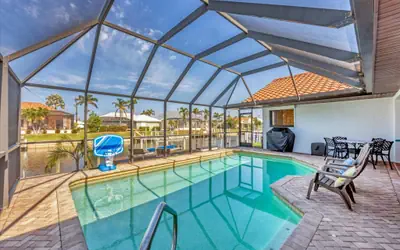 Punta Gorda Isles 3-Bedroom Canal-front Pool Home with Dock