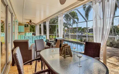 Punta Gorda Isles 3 Bedroom Private Pool+Spa Home on Canal