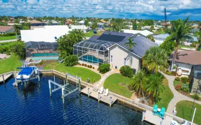 Punta Gorda Isles 3-Bedroom Private Pool Home on Canal with Dock