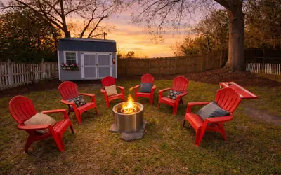 Historic Downtown Gem | Walk to Shops & Dining | Fire Pit + Bikes