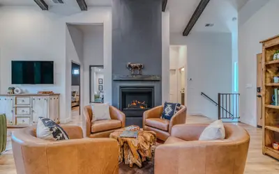 Midtown Ruidoso Cabin | Riverfront • Hot Tub • Walkable