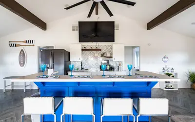 Unit C of Crystal Beach's Premier Triplex 2Bd/1Bth