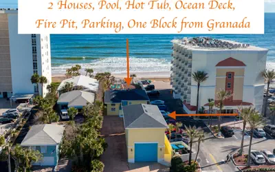 Seaside Serenity-Pool, Fire pit, Beachfront Massive Ocean Deck