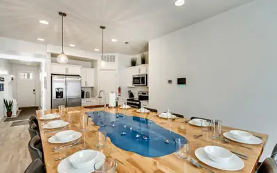 Bear Lake Table | Downtown Garden City Townhome