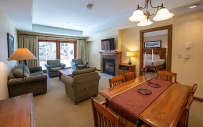 One Bedroom Condo with Large Balcony over Mountaineer Square 1 Condo - No Cleaning Fee! by RedAwning