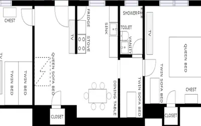 TWO Bedroom Apartment
